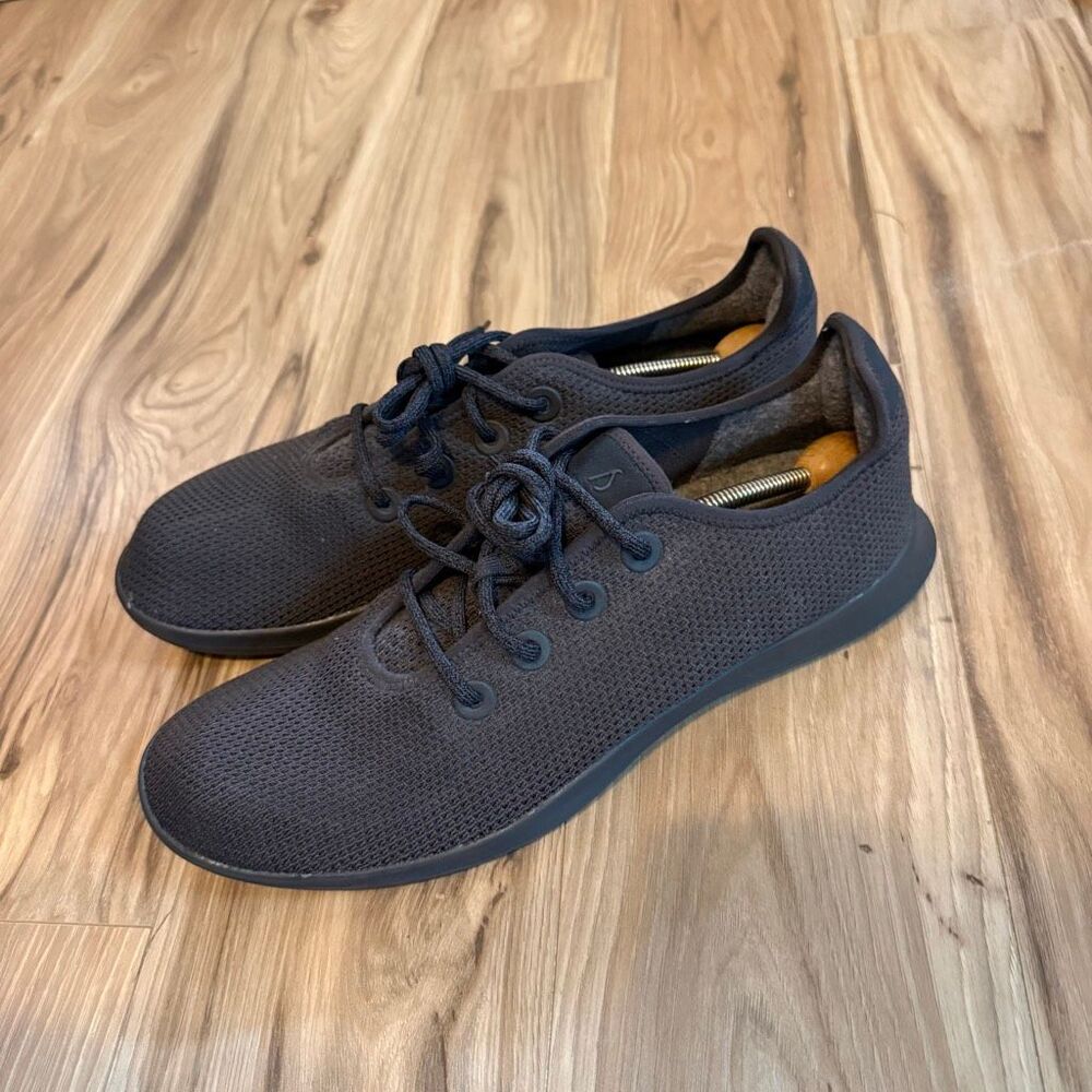 Allbirds Men’s Charcoal Gray Tree Runners Knit Lightweight Sneakers Shoes Size 1